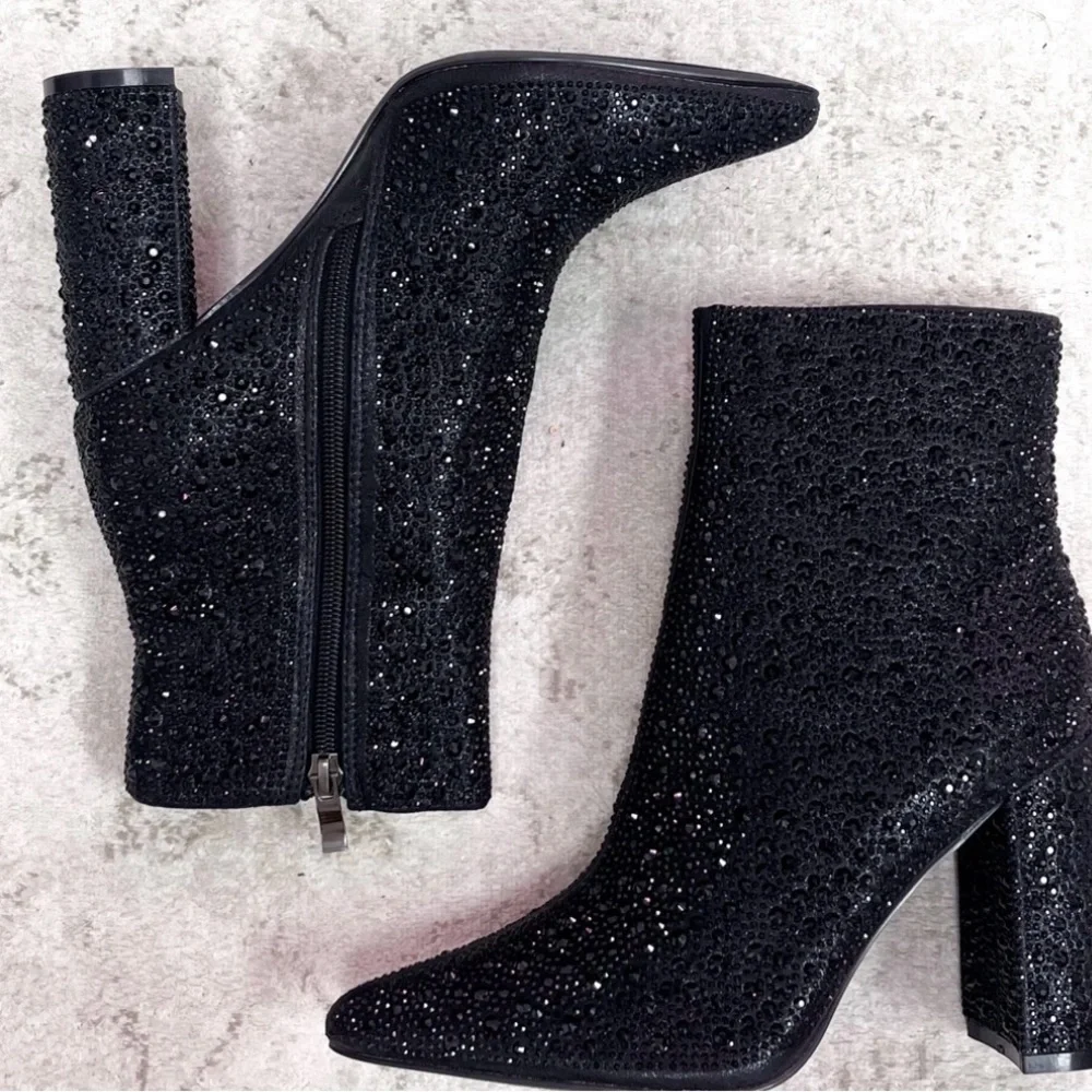 Bella and Bloom Lauren Crystal Embellished Booties